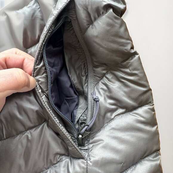 The North Face Summit Series Jacket Womens LG Gray 800 Fill Goose Down Pertex - Picture 8 of 12